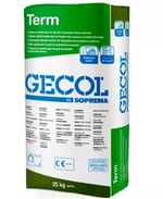 Mortero adhesivo fibrorreforzado, Term de Gecol. Gris. Saco 25 kg